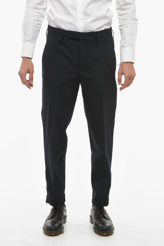 JAMIE Slim Pants with Zip at the Cuffs