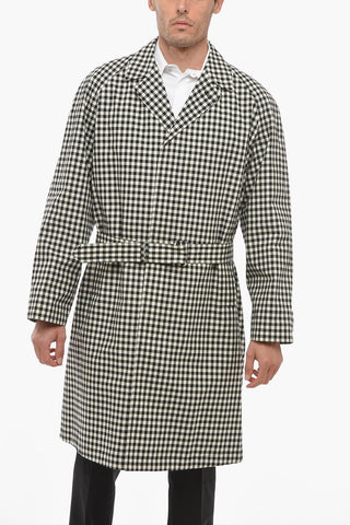 Trench in Cotone VICHY con Motivo Gingham