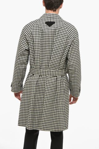 Trench in Cotone VICHY con Motivo Gingham