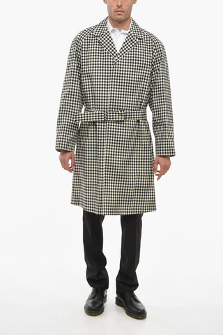 Gingham Motif VICHY Cotton Trenchcoat