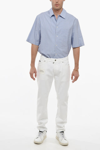 RE-EDITION Regular Fit Denims with Distressed Details 17cm