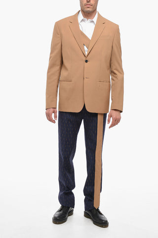 SEASONAL 2 Button Wool Blend Blazer with Tie