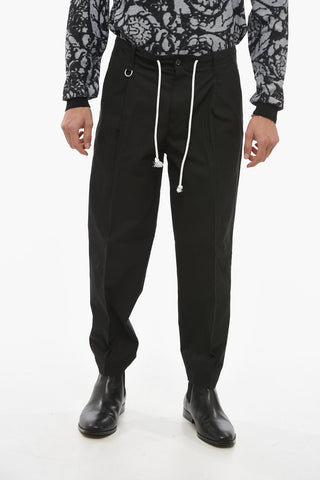 Pantaloni Chino Regular Fit Con Coulisse