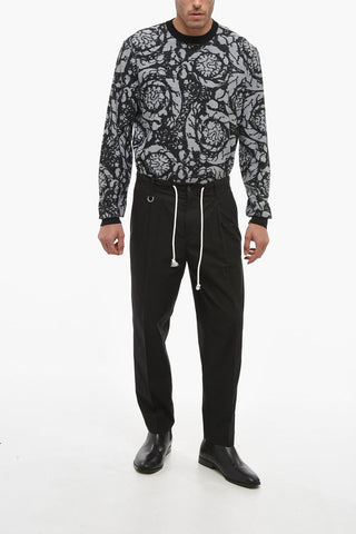 Pantaloni Chino Regular Fit Con Coulisse