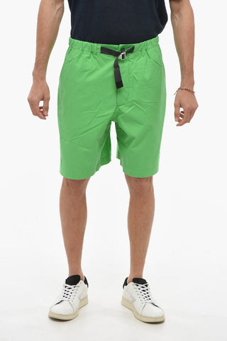 Cotton Shorts With Buckle