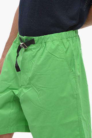 Cotton Shorts With Buckle