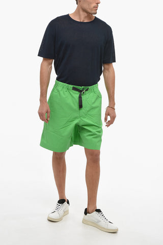 Cotton Shorts With Buckle