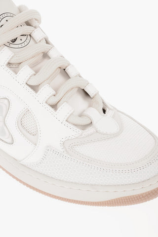 Leather and Fabric EJ SKATE PLANET Low Top Sneakers with Embossed Prints