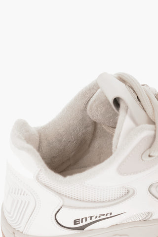 Leather and Fabric EJ SKATE PLANET Low Top Sneakers with Embossed Prints