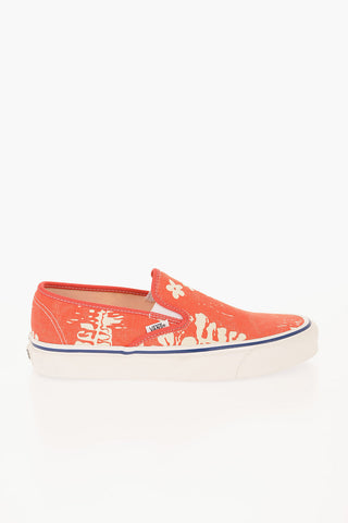 Floral-Printed Fabric 48 DEC Slip On Sneakers