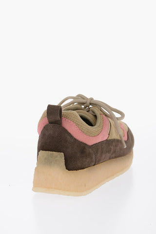 Suede LOCKHILL Low Top Sneakers with Crepe Sole
