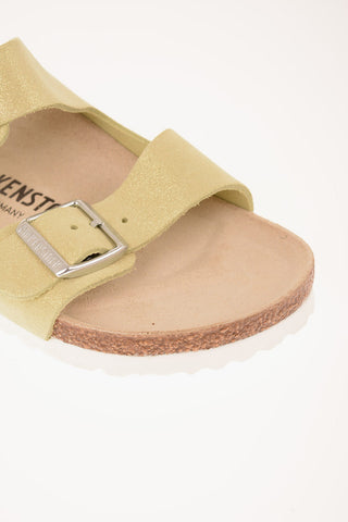 Glittered Suede ARIZONA BS Sandals with Double Buckle