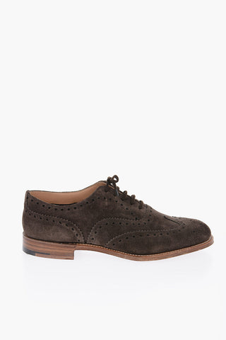 Suede BURWOOD 2 Oxford Shoes With Brogues Details