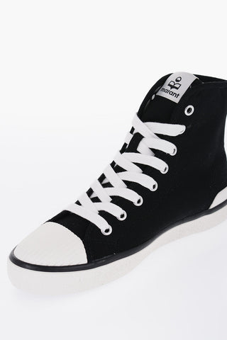 Canvas BENKEEN High-Top Sneakers with Printed Logo