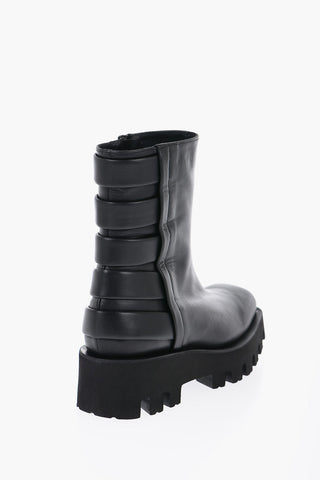 Stivali BECCA In pelle con Punta Quadrata 5,5cm