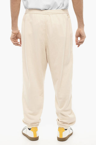 WALES BONNER Brushed Cotton Joggers with Contrasting Side Band