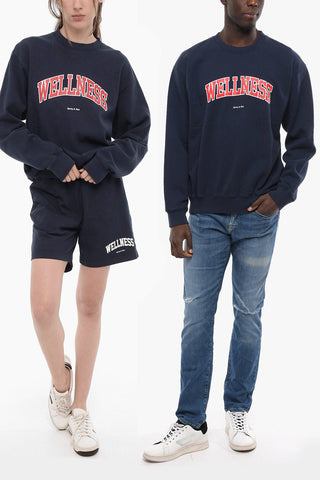 Printed Cotton UNISEX Crew-Neck  Sweatshirt