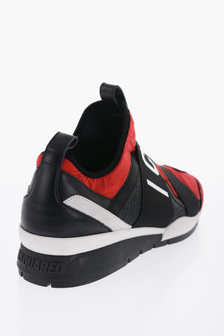 Neoprene Slip On Sneakers with Suede Details