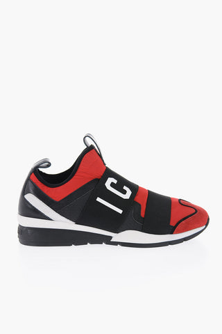 Neoprene Slip On Sneakers with Suede Details