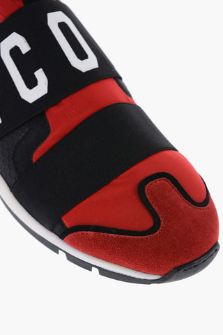 Neoprene Slip On Sneakers with Suede Details