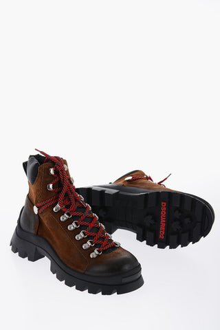 Stivaletti Trekking in Suede con Suola Track