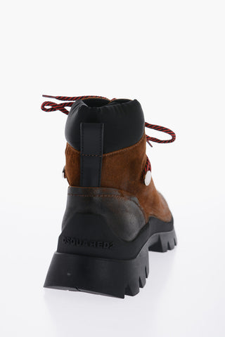 Stivaletti Trekking in Suede con Suola Track