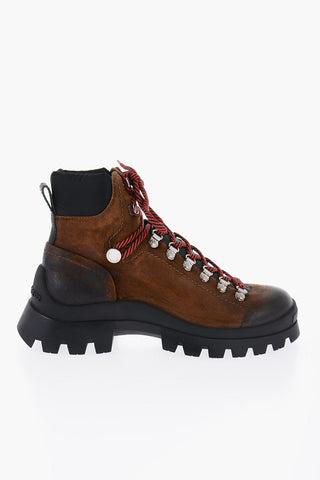 Stivaletti Trekking in Suede con Suola Track
