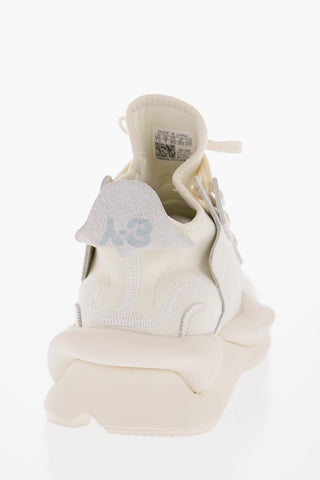 Y-3 BY YOHJI YAMAMOTO Leather and Fabric KAIWA Low Top Sneakers