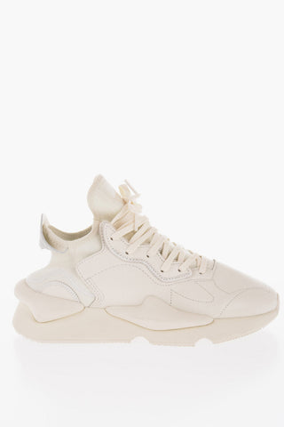 Y-3 BY YOHJI YAMAMOTO Leather and Fabric KAIWA Low Top Sneakers
