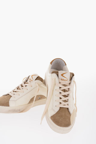 Textured Leather and Suede GOOFY Low-Top Sneakers