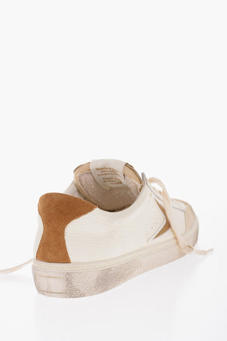 Textured Leather and Suede GOOFY Low-Top Sneakers