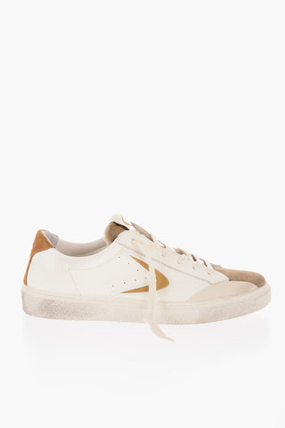 Textured Leather and Suede GOOFY Low-Top Sneakers