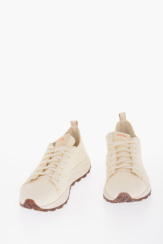 Textured Leather ERMES Low-Top Sneakers