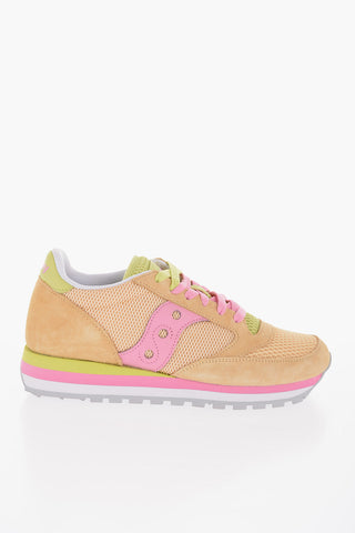 Fabric JAZZ TRIPLE Low Top Sneakers with Suede Trims