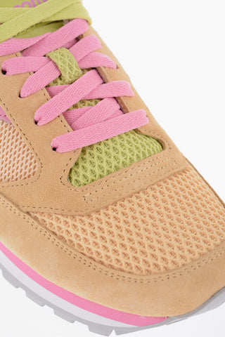 Fabric JAZZ TRIPLE Low Top Sneakers with Suede Trims