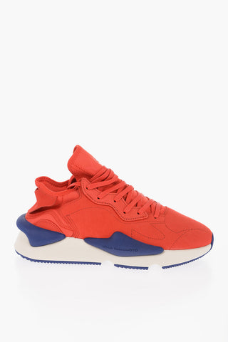 Y-3 BY YOHJI YAMAMOTO Leather and Fabric KAIWA Low Top Sneakers