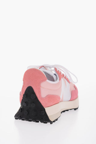 Fabric and Suede Low-Top Sneakers with Monogram