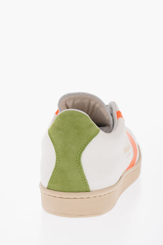 Leather  TOURNAMENT Mix Low-Top Sneakers with Contrasting Details
