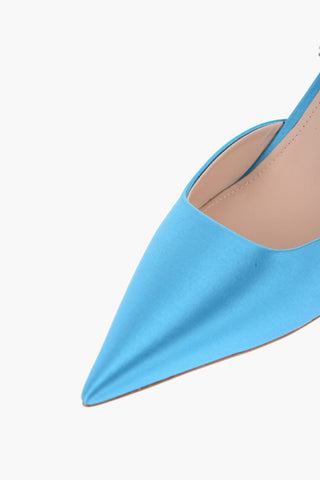 Sating Slingback with Rhinestone 9,5cm