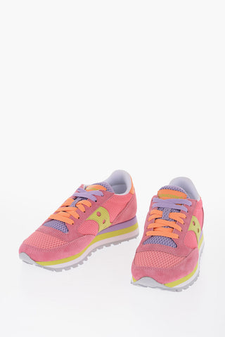 mesh and Suede JAZZ TRIPLE Low-Top Sneakers
