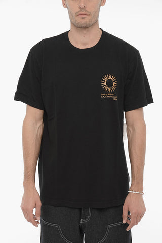 crew-neck Cotton T-shirt with print