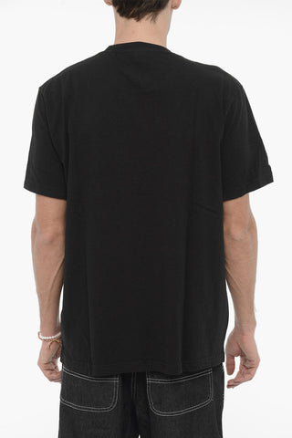 crew-neck Cotton T-shirt with print