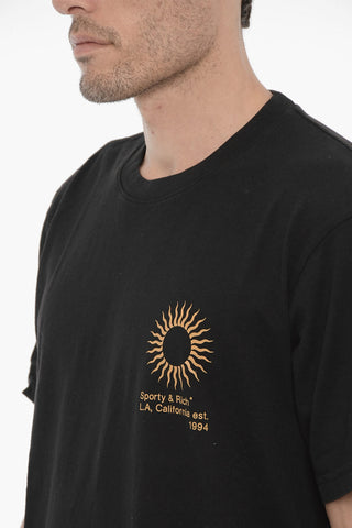 crew-neck Cotton T-shirt with print