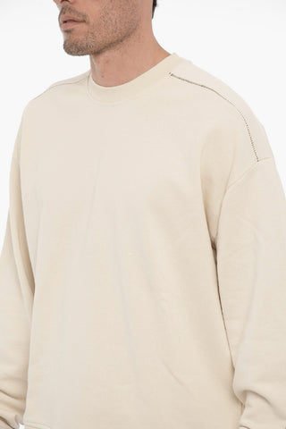 Lightweight Cotton Crew-Neck Sweatshirt