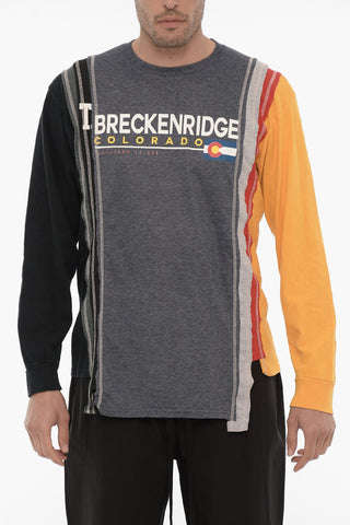 Long Sleeve Crew-neck T-Shirt with Front Print