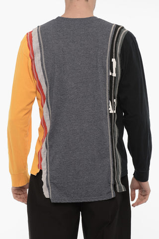Long Sleeve Crew-neck T-Shirt with Front Print