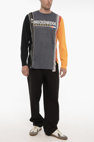 Long Sleeve Crew-neck T-Shirt with Front Print