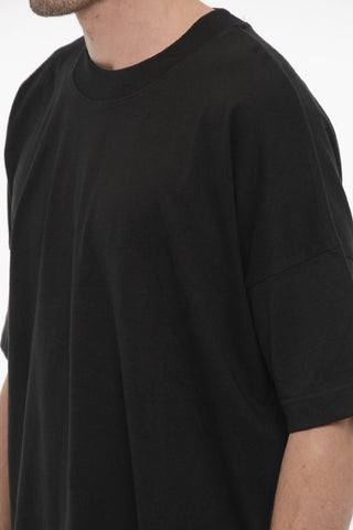Solid Color Crew-neck Cotton FOLLI T-shirt