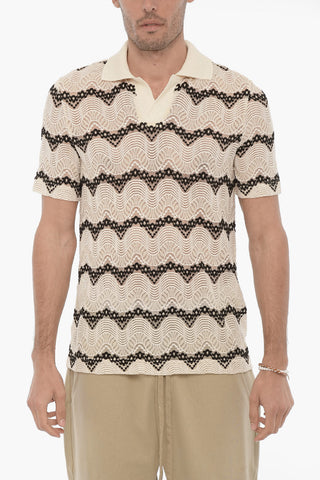 Semi-Sheer Knitted MAJORCA Polo Shirt