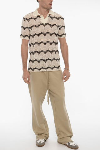 Semi-Sheer Knitted MAJORCA Polo Shirt